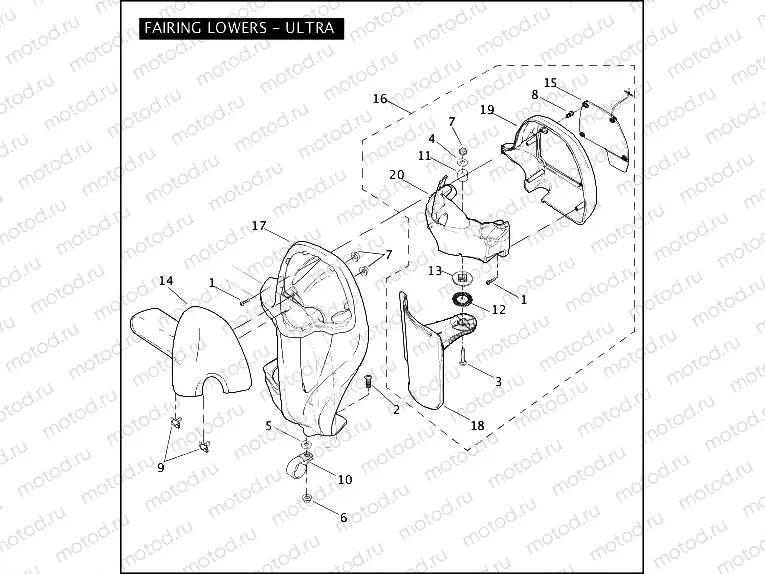 FAIRING LOWERS - ULTRA