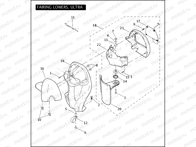 FAIRING LOWERS, ULTRA