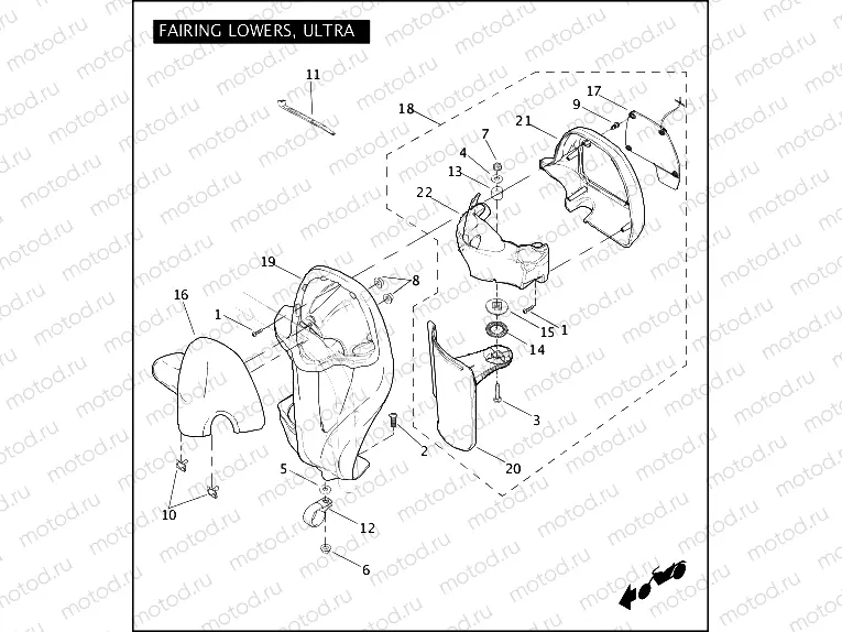 FAIRING LOWERS, ULTRA