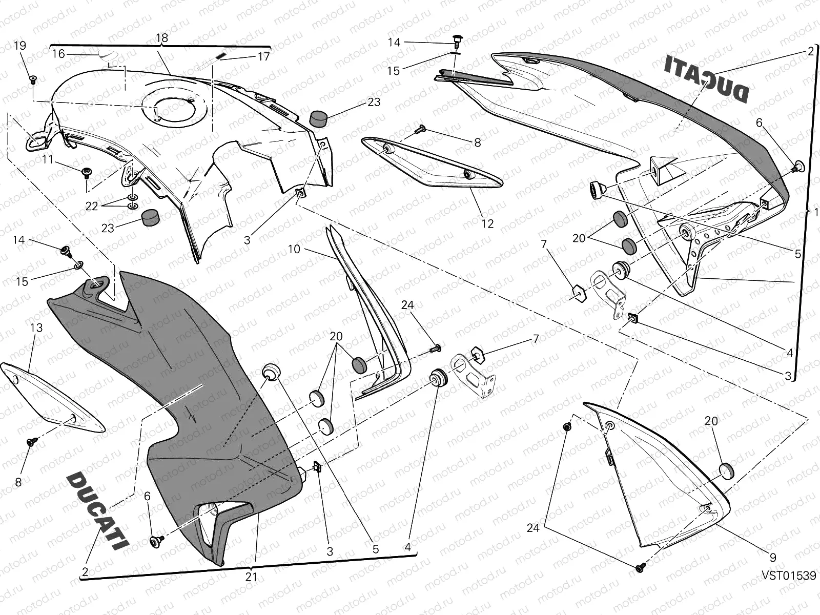 FAIRING [MOD:HYM 939;XST:TWN]