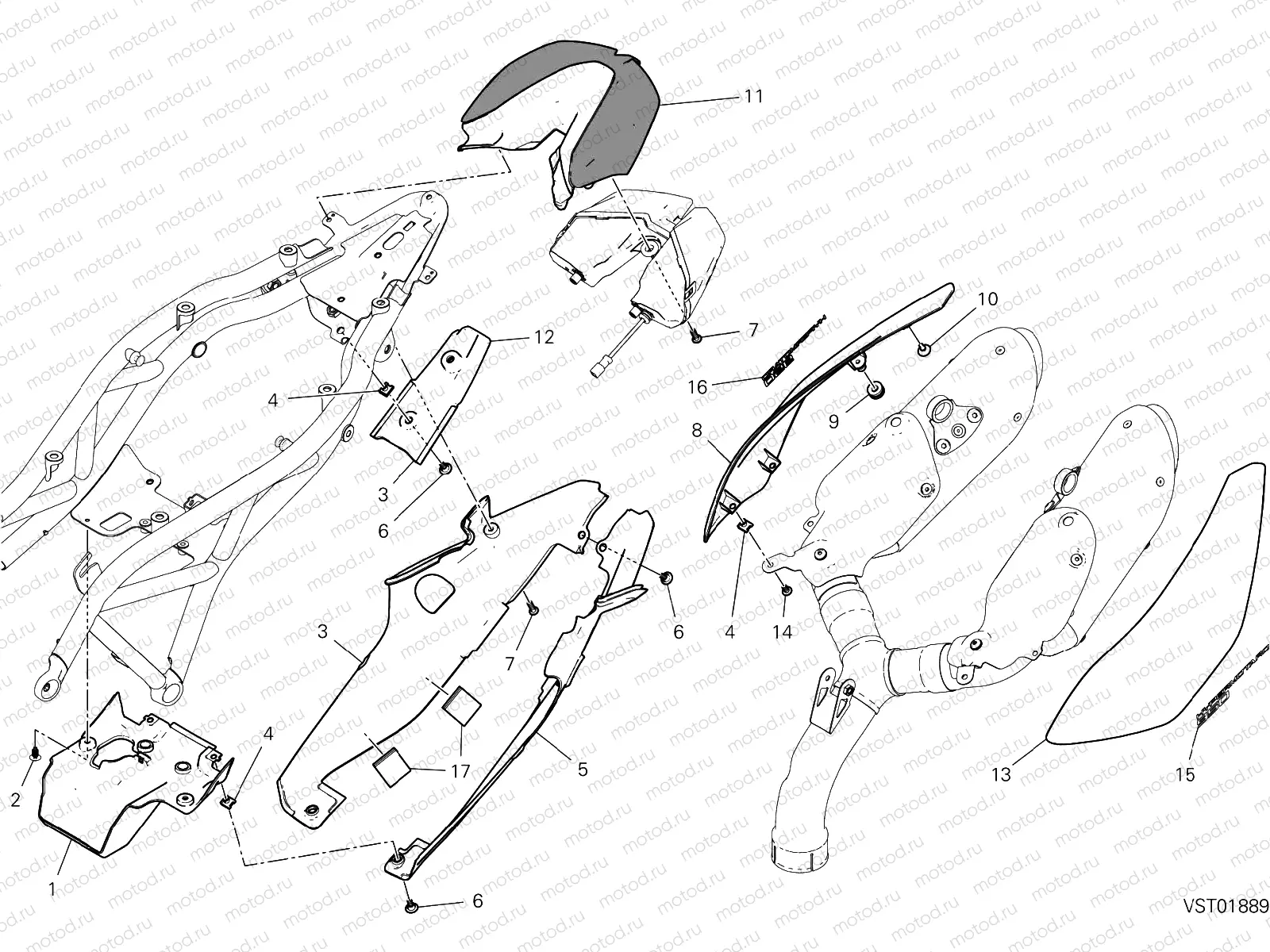 FAIRING [MOD:HYM 950]