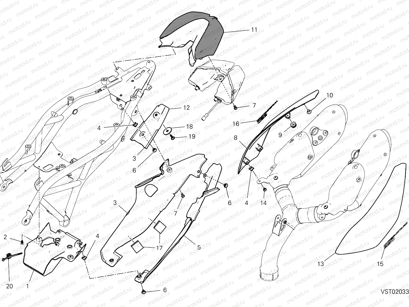 FAIRING [MOD:HYM 950]