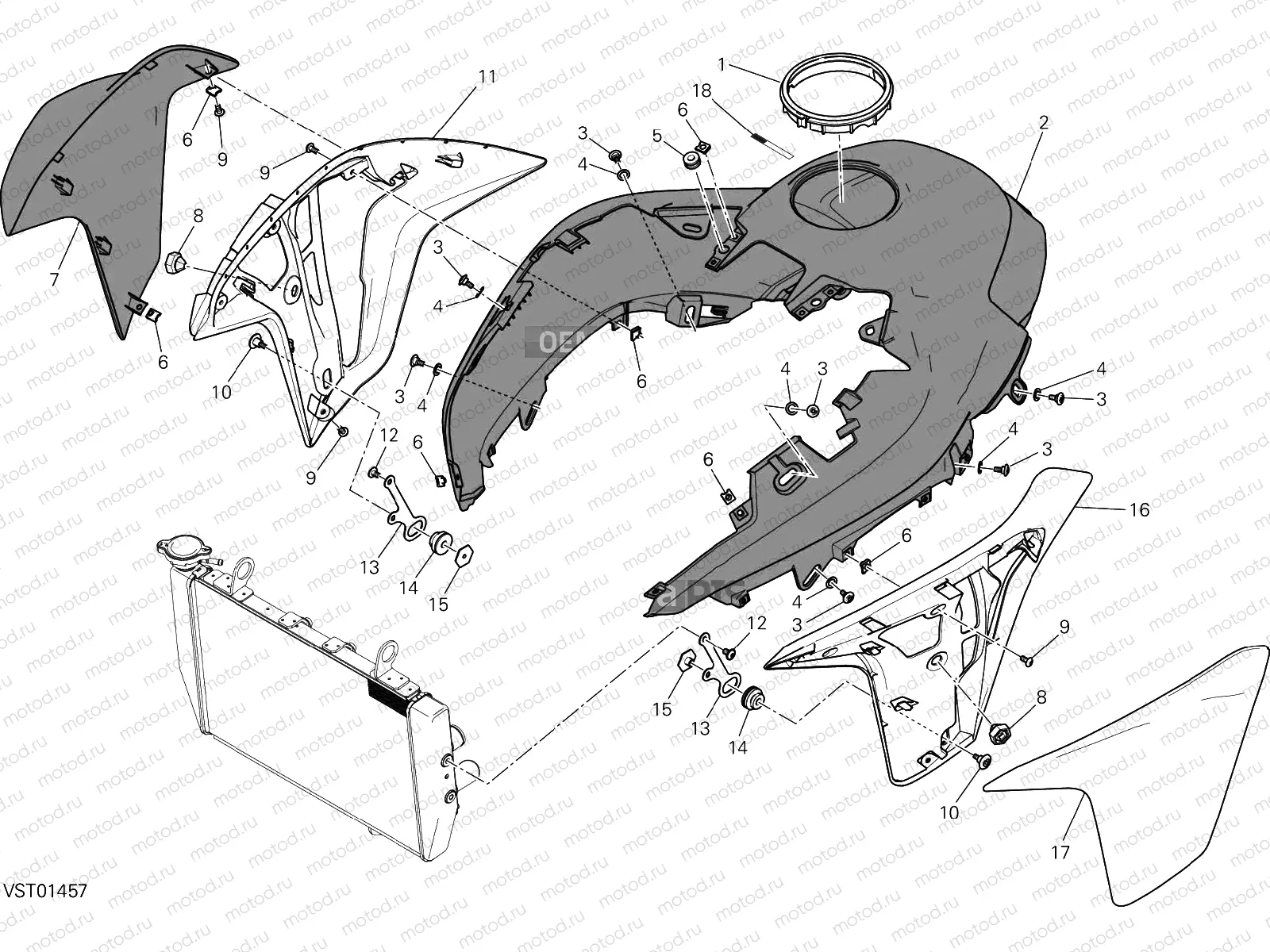 FAIRING [MOD:MS1200S;XST:AUS,EUR,FRA,JAP]