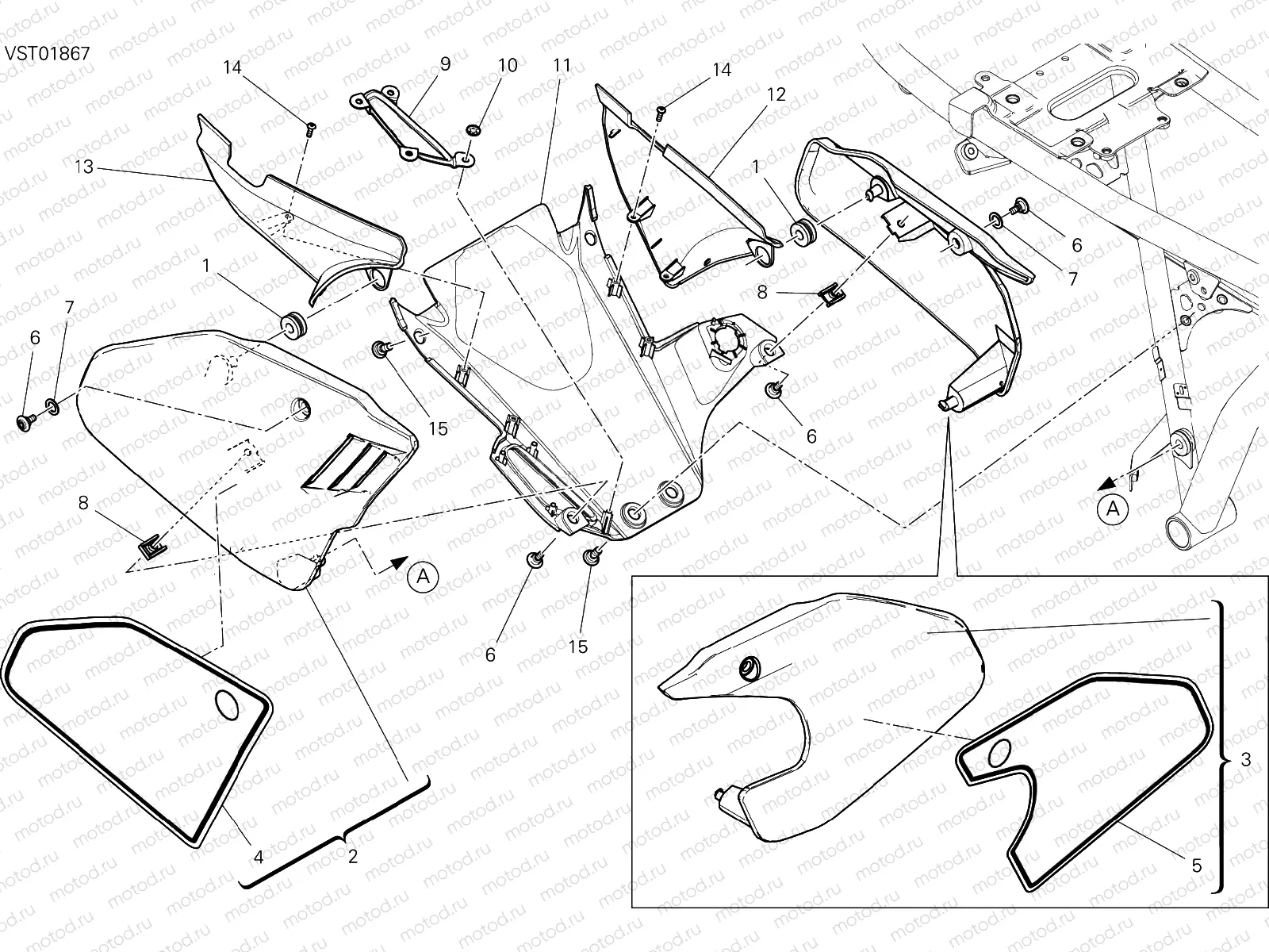 FAIRING [MOD:SCR800FT]