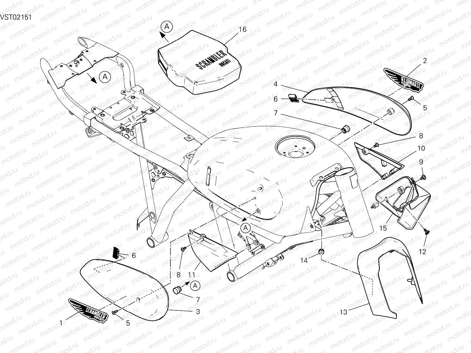 FAIRING [MOD:SCR800NS]