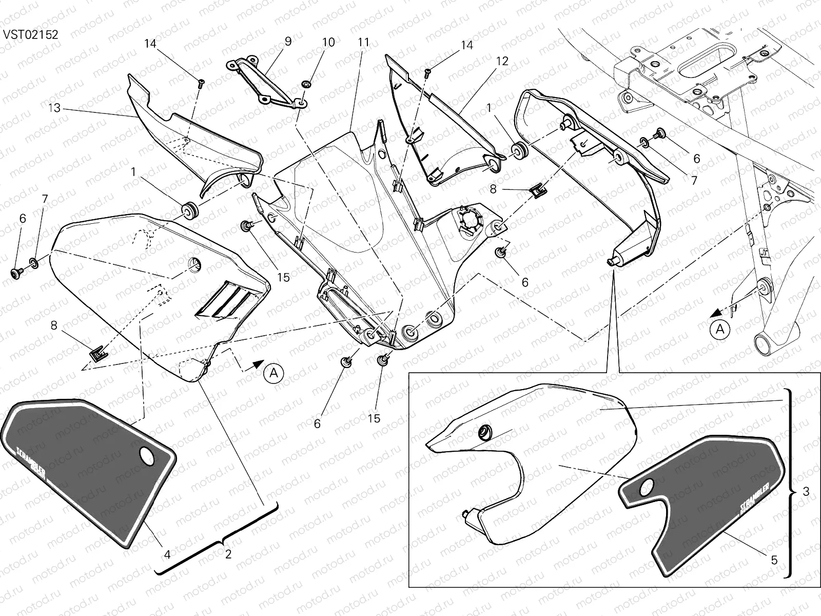 FAIRING [MOD:SCR800NS]