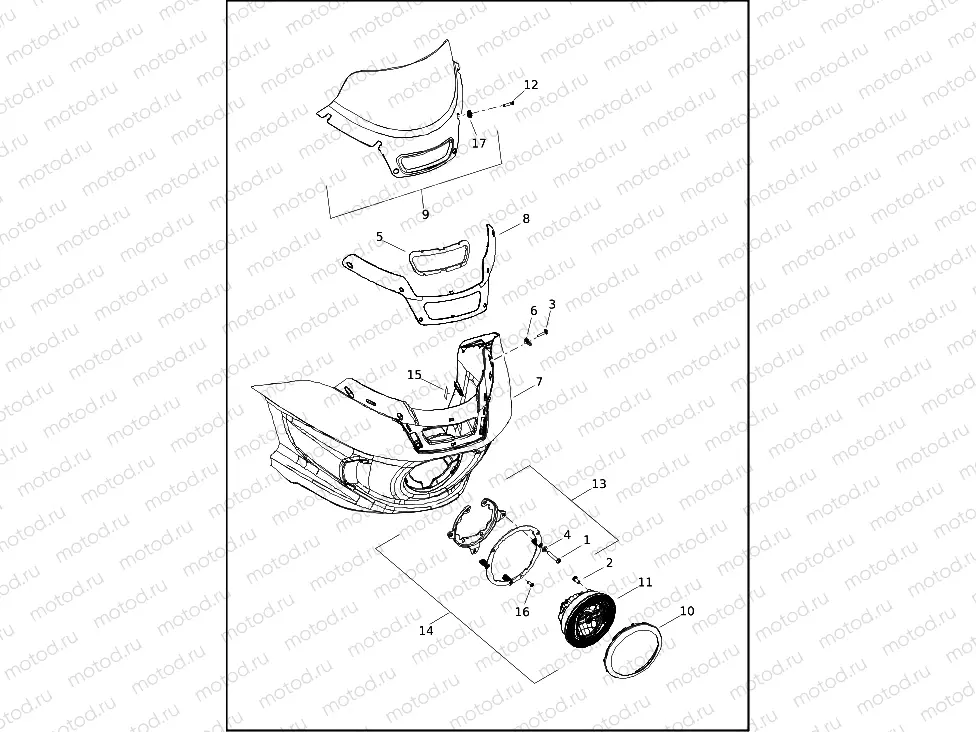 FAIRING, OUTER - FXLRST, FXRST