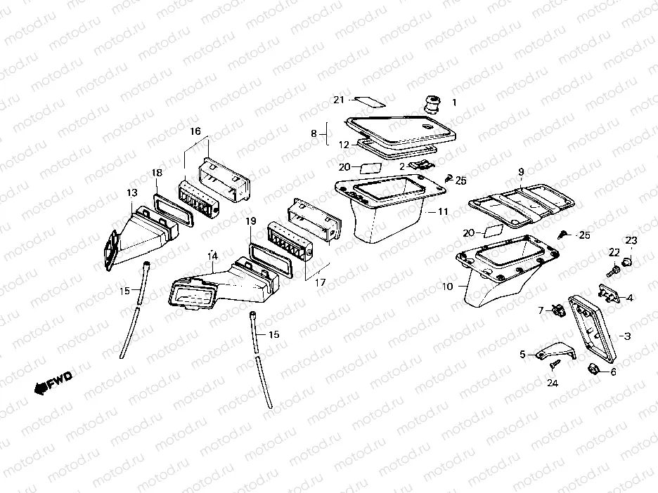 Fairing pocket - Air duct