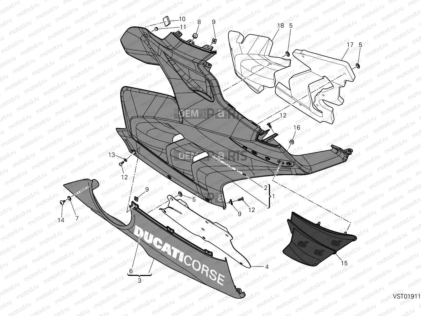 FAIRING, RH [MOD:PANV4 R]