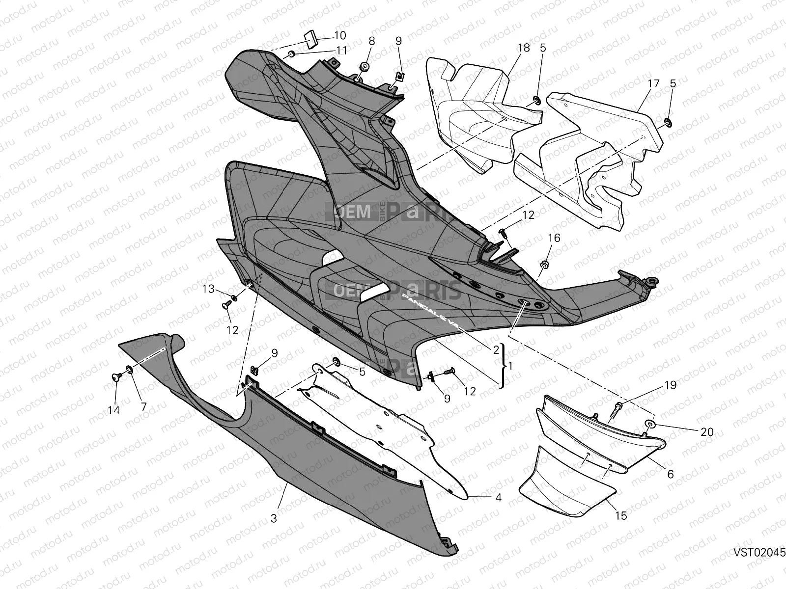 FAIRING, RH [MOD:PANV4;XST:BLG,EUR,GSO,JAP,ROK]