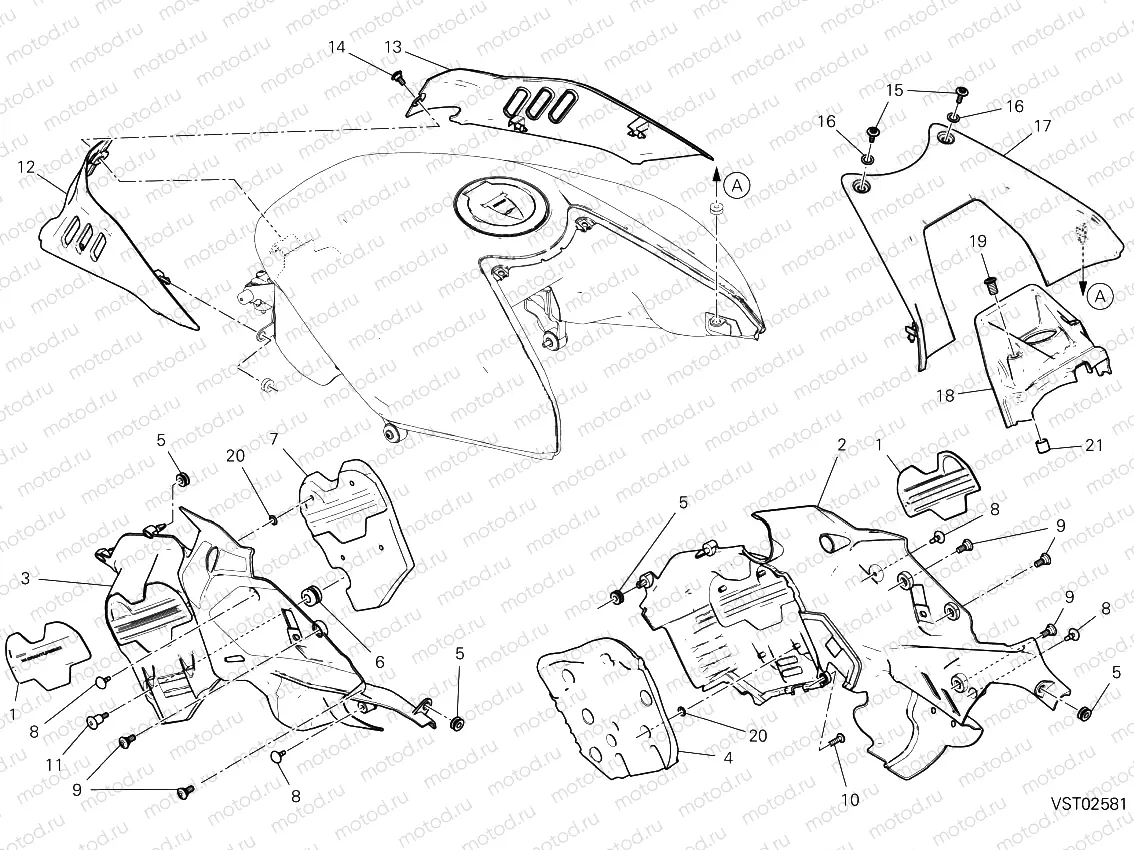 Fairing, tank