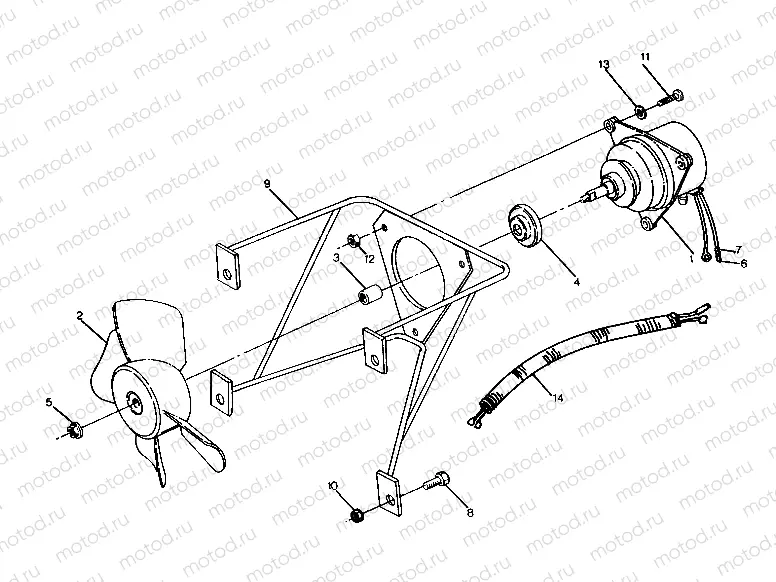 FAN ASSEMBLY 250 4x6 / W928627 (4922902290007A) | FAN ASSEMBLY 250 4x6 / W928627 (4922902290007A)
