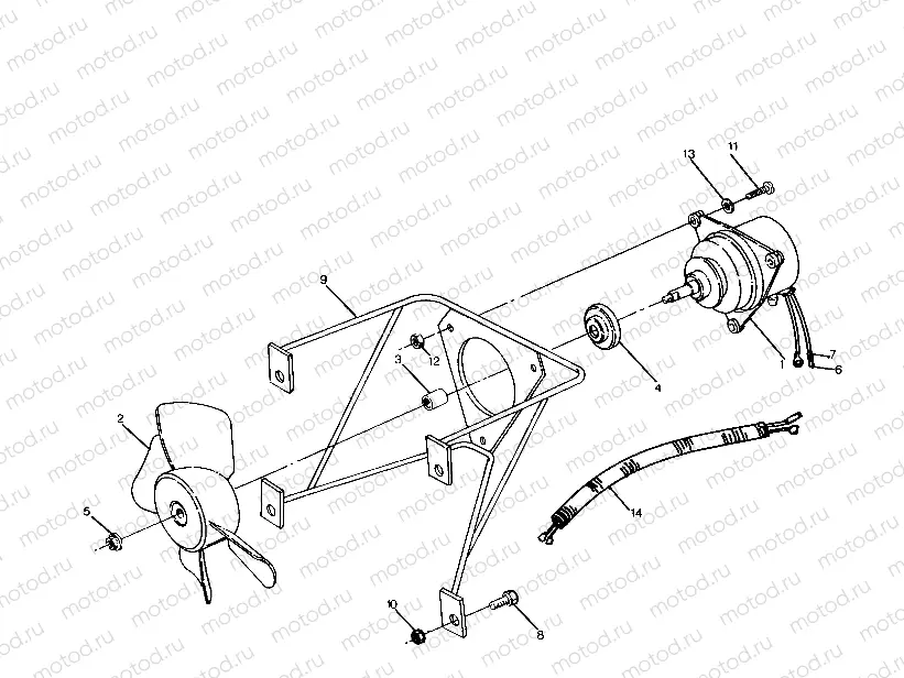 FAN ASSEMBLY 250 6x6 / W928727 (4922842284007A) | FAN ASSEMBLY 250 6x6 / W928727 (4922842284007A)