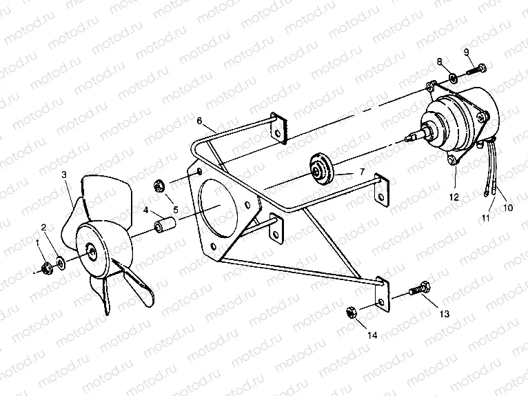 FAN ASSEMBLY 2x4 300 W947530 (4926742674A010) | FAN ASSEMBLY 2x4 300 W947530 (4926742674A010)