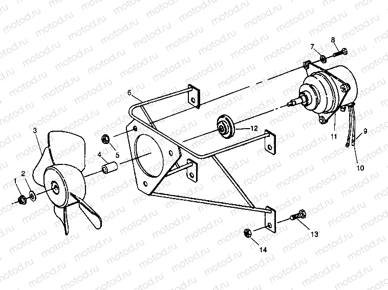 FAN ASSEMBLY 4x4 300 W958130 (4930183018A010) | FAN ASSEMBLY 4x4 300 W958130 (4930183018A010)