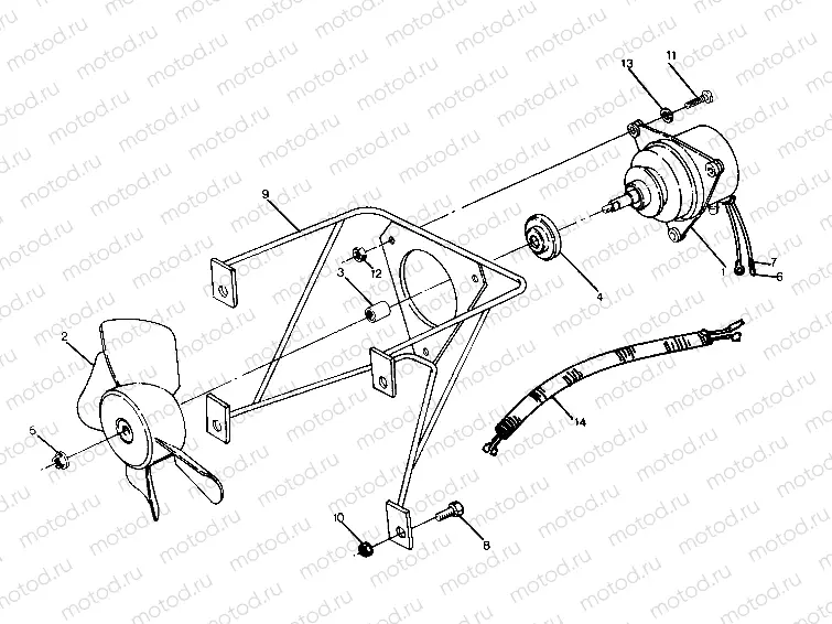 FAN ASSEMBLY BIG BOSS 4X6 (4919801980007A) | FAN ASSEMBLY BIG BOSS 4X6 (4919801980007A)