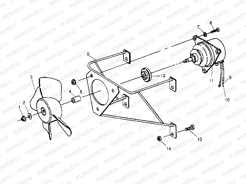 FAN ASSEMBLY - W948130 (4926762676A009) | FAN ASSEMBLY - W948130 (4926762676A009)