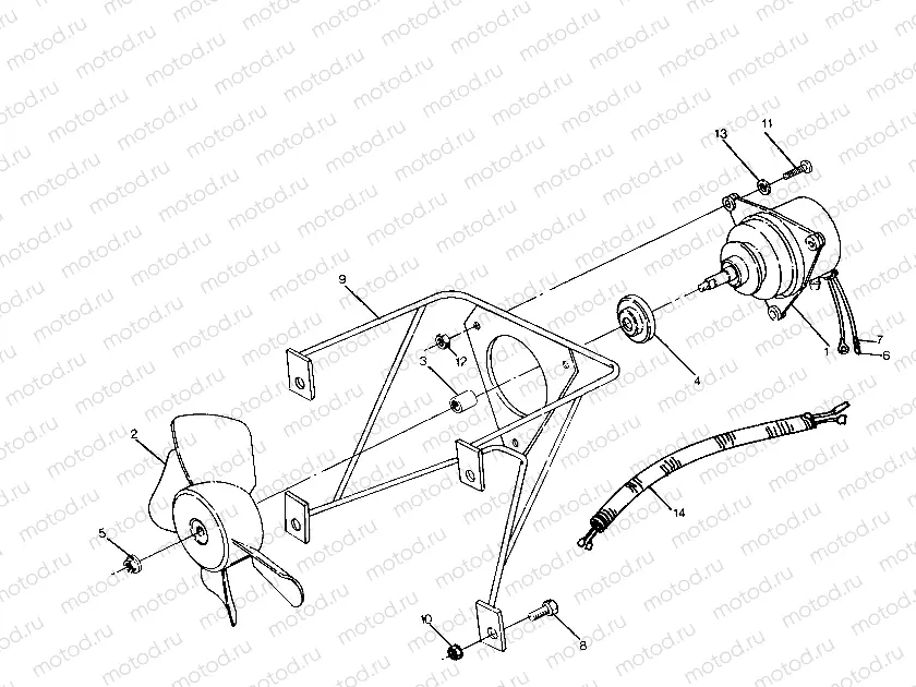 FAN MOTOR 250 2X4/W927527 (4922862286040A) | FAN MOTOR 250 2X4/W927527 (4922862286040A)