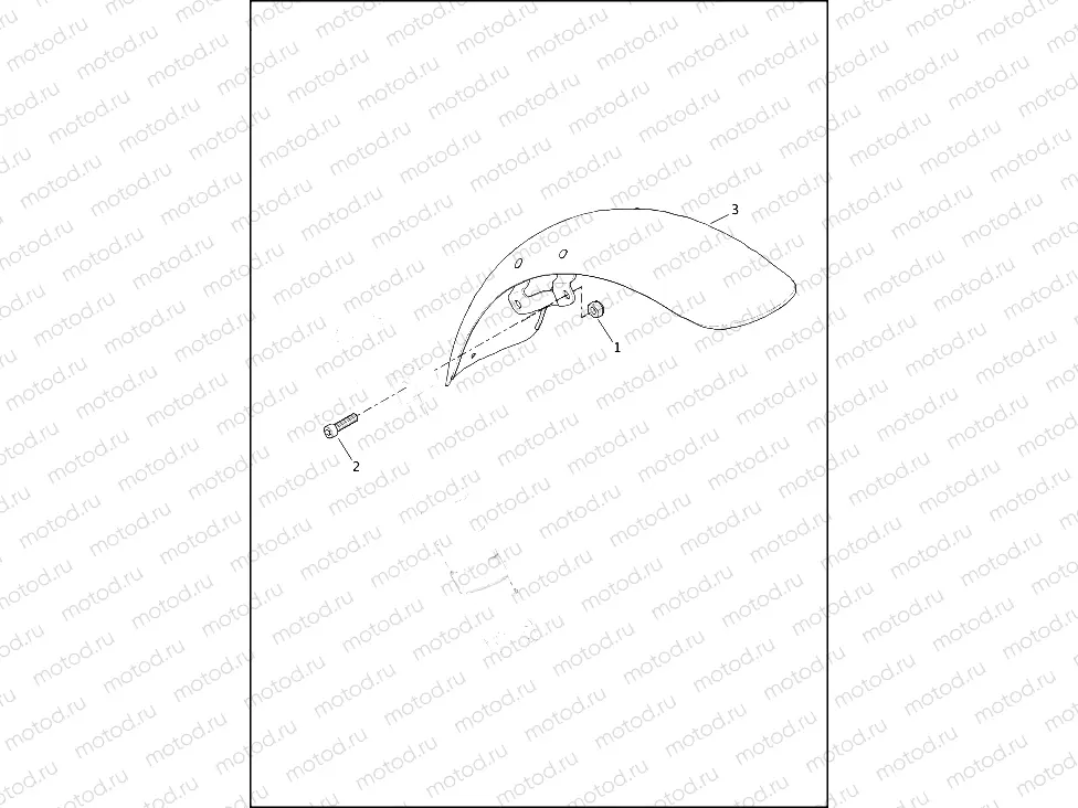 FENDER, FRONT, XG500, XG750