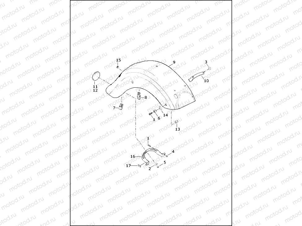 FENDER, REAR
