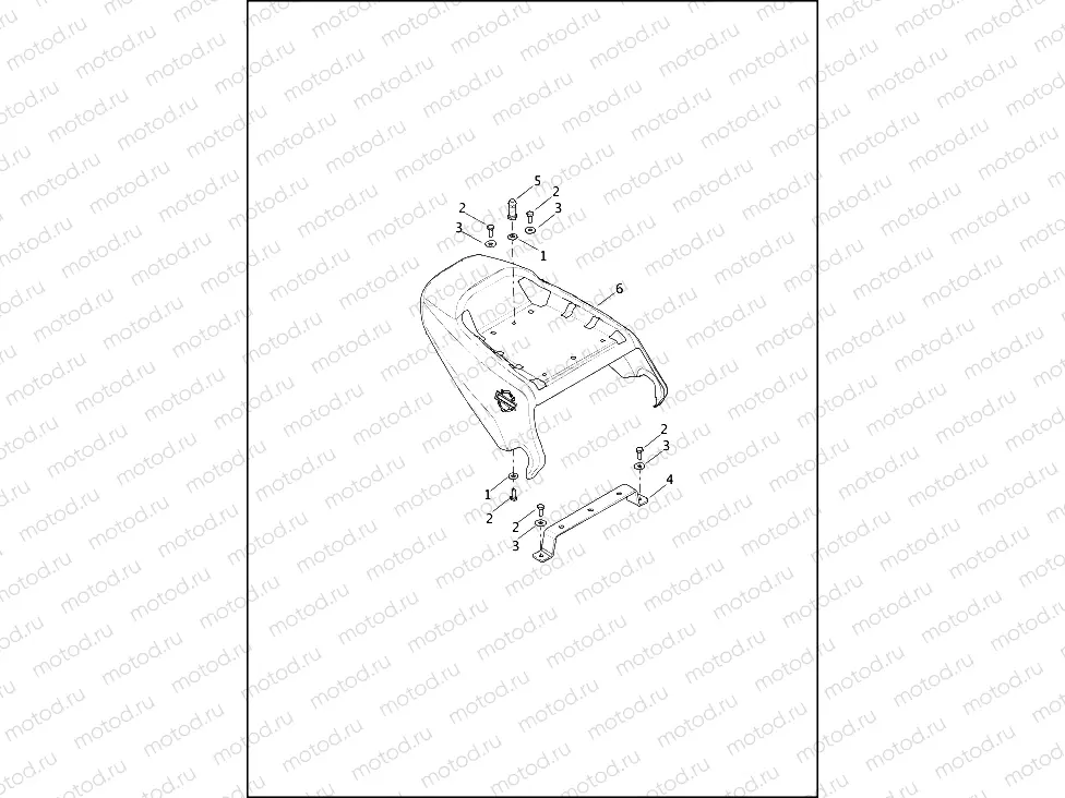 FENDER, REAR, XG750A