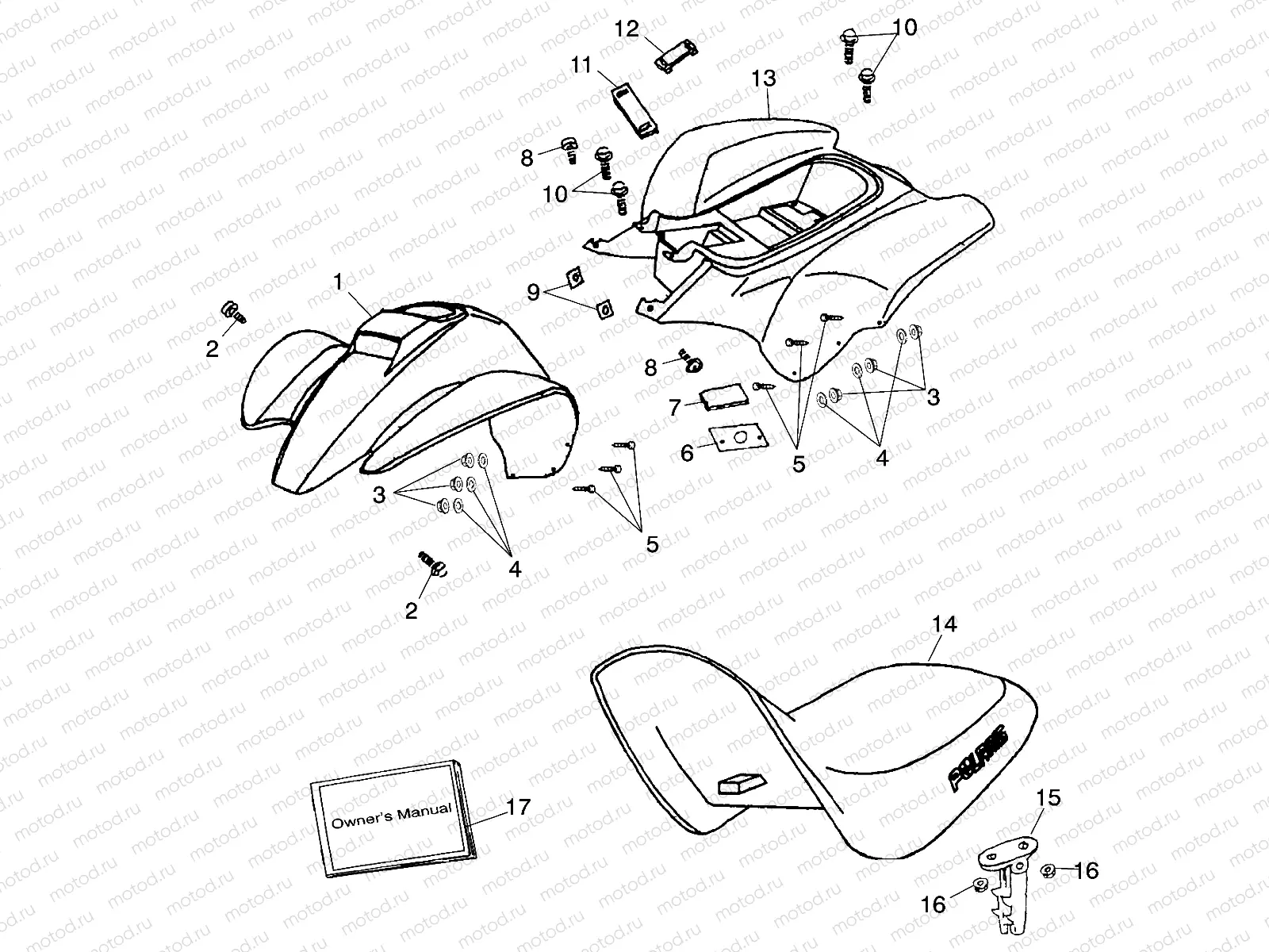 FENDER / SEAT - A01EA09CA (4964326432B004) | FENDER / SEAT - A01EA09CA (4964326432B004)