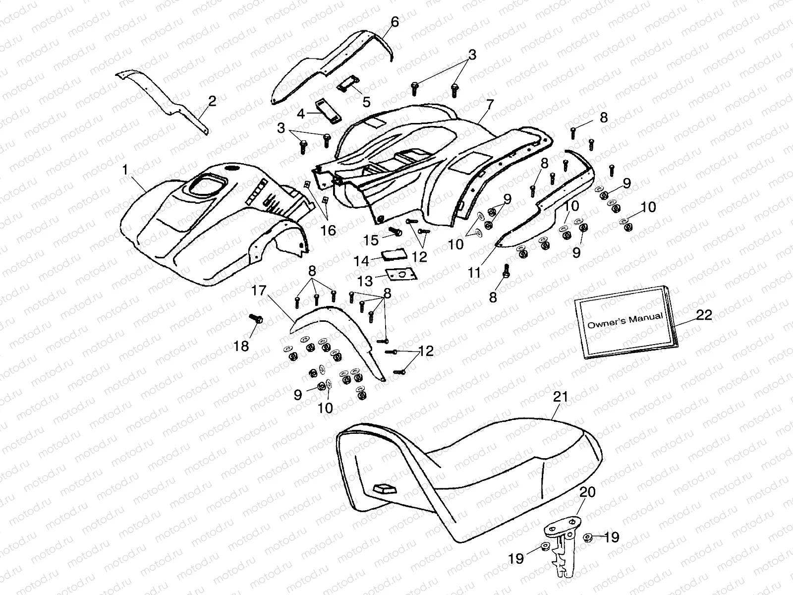 FENDER / SEAT - A01FA09CA (4967626762B004) | FENDER / SEAT - A01FA09CA (4967626762B004)