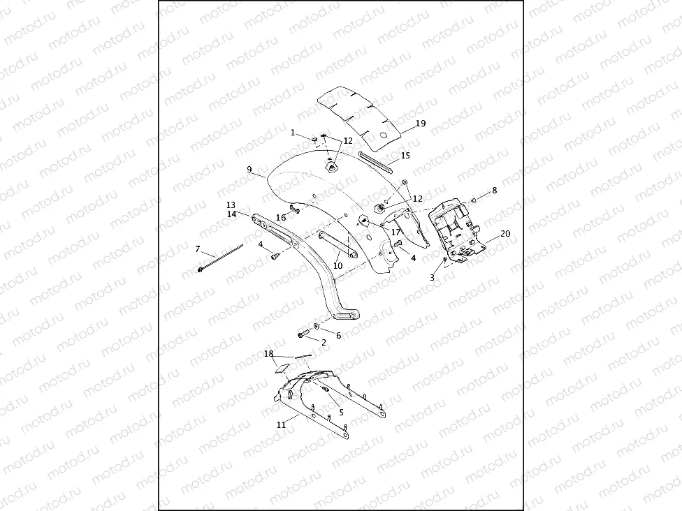 FENDERS AND SUPPORTS, REAR - FLS AND FLSS