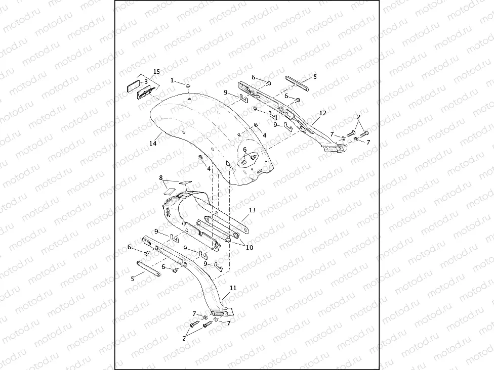 FENDERS AND SUPPORTS, REAR - FLSL, FXBB, FXST