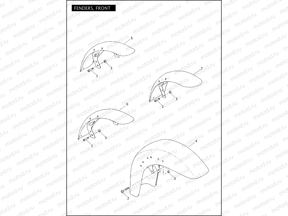 FENDERS, FRONT