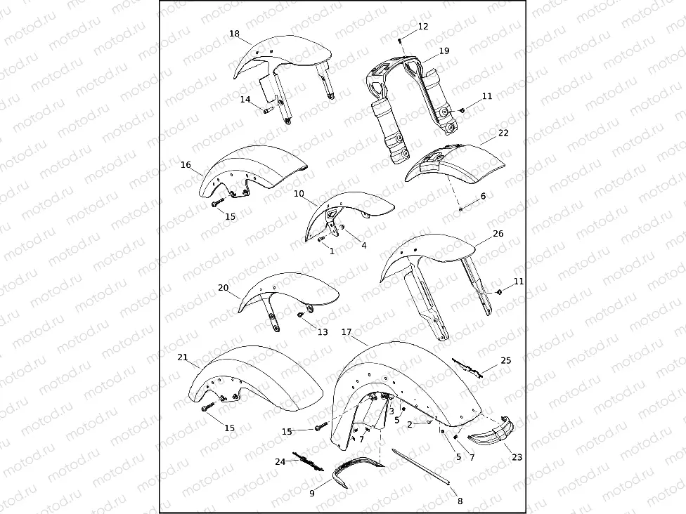 FENDERS, FRONT