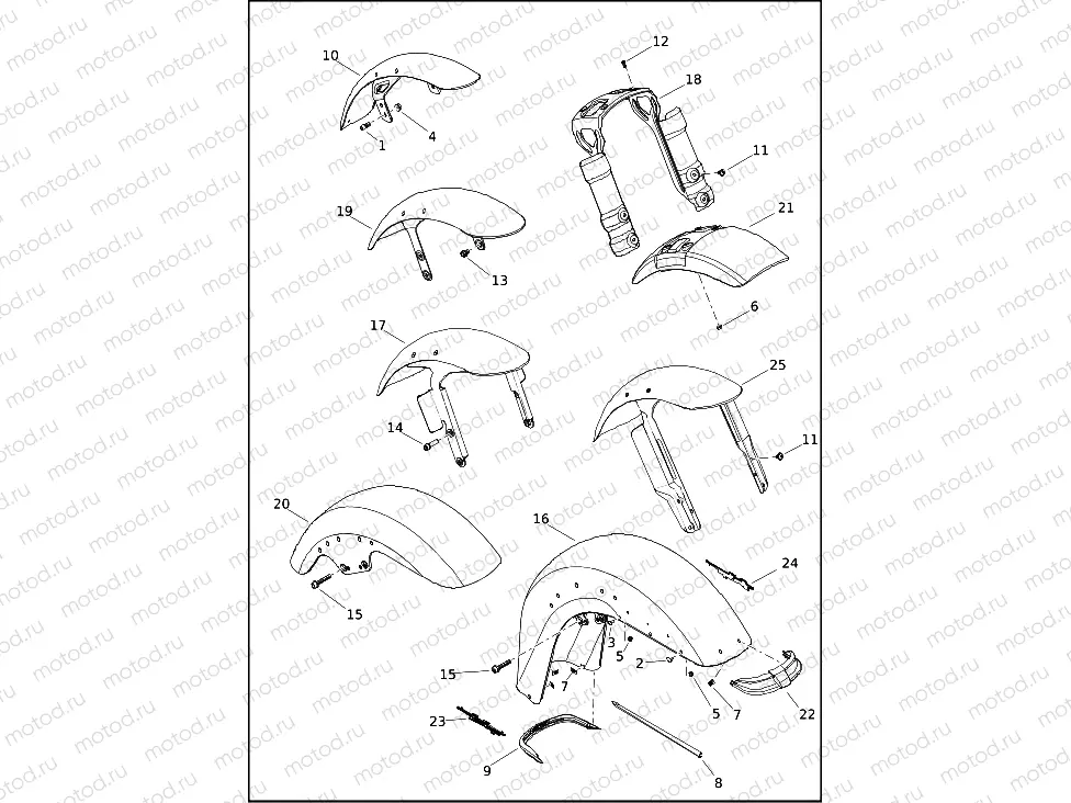 FENDERS, FRONT