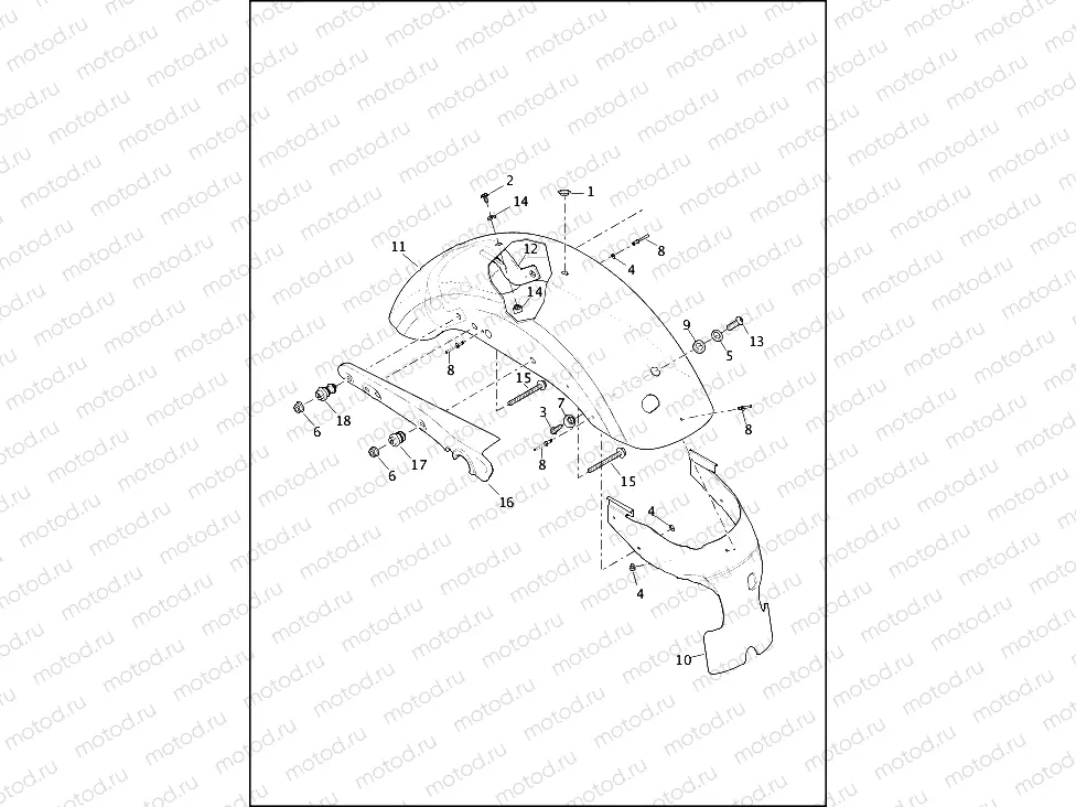 FENDERS, REAR - 1200T