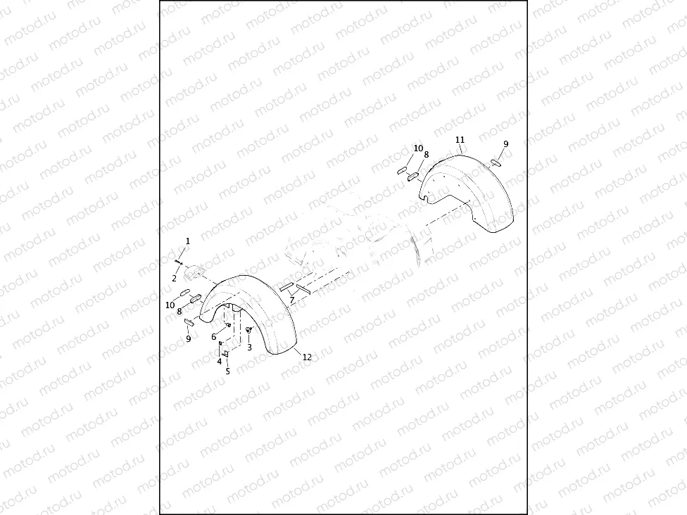 FENDERS, REAR - FLHTCUTG