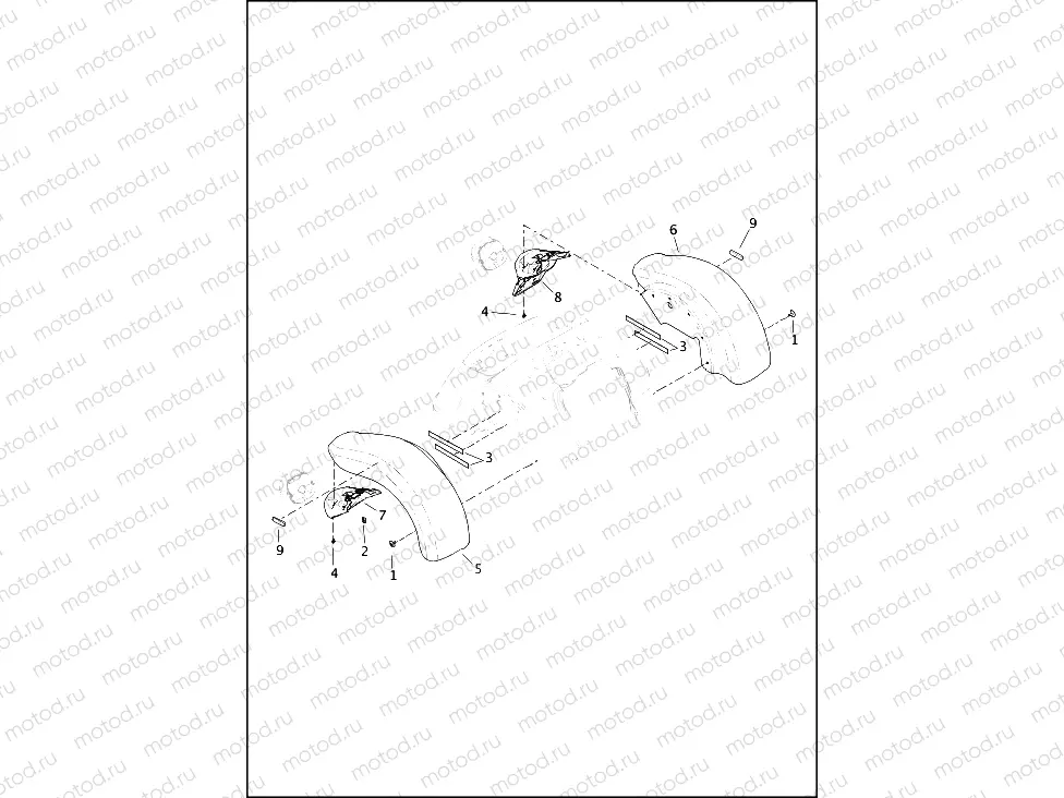 FENDERS, REAR - FLRT