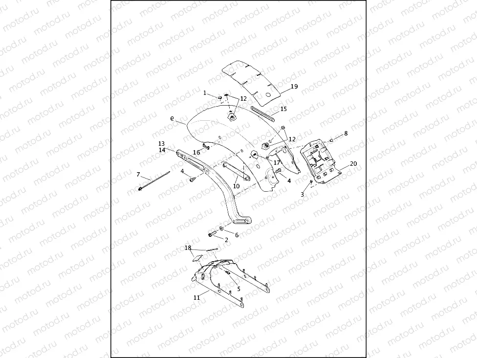 FENDERS & SUPPORTS, REAR - FLS