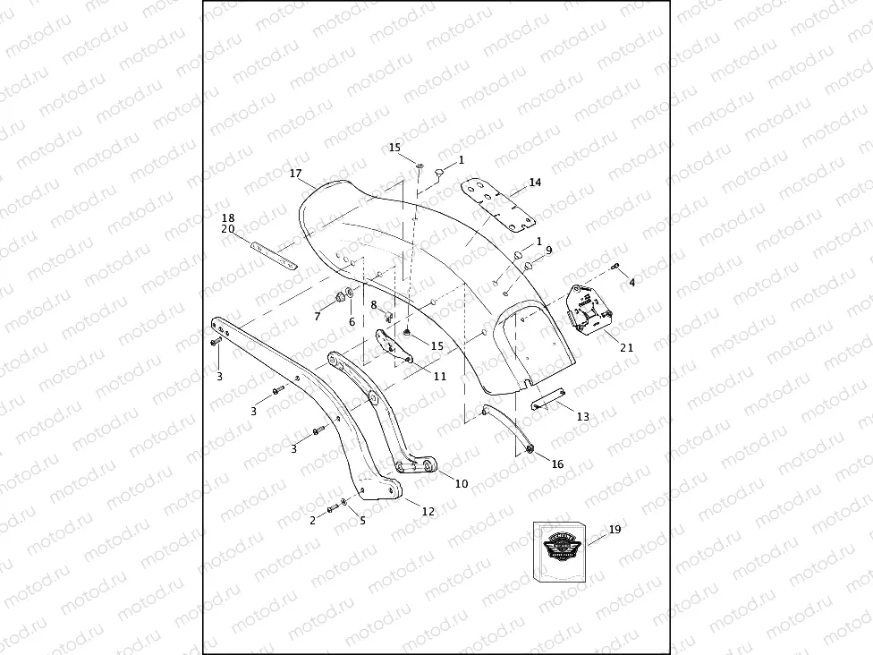 FENDERS & SUPPORTS, REAR - FXST
