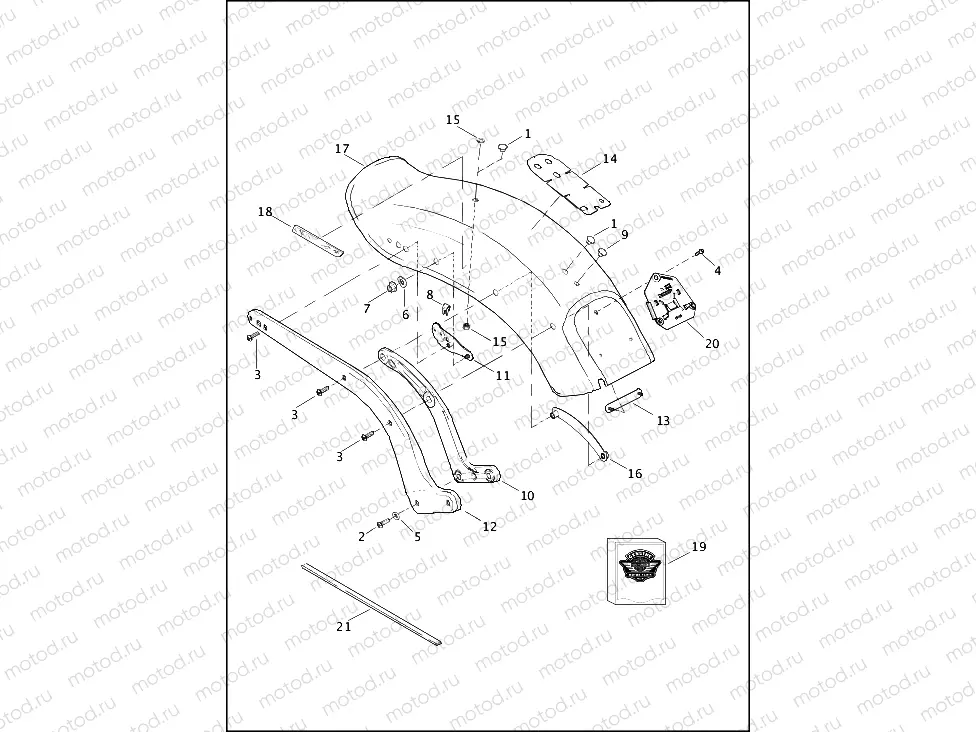 FENDERS & SUPPORTS, REAR - FXST