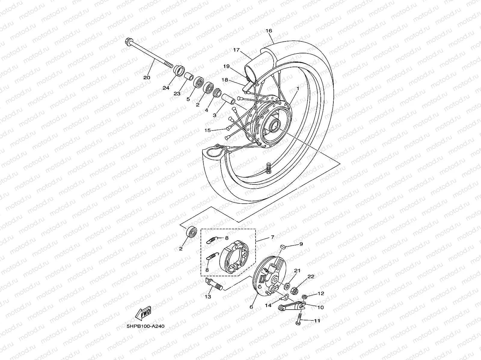 FIG. 27 FRONT WHEEL