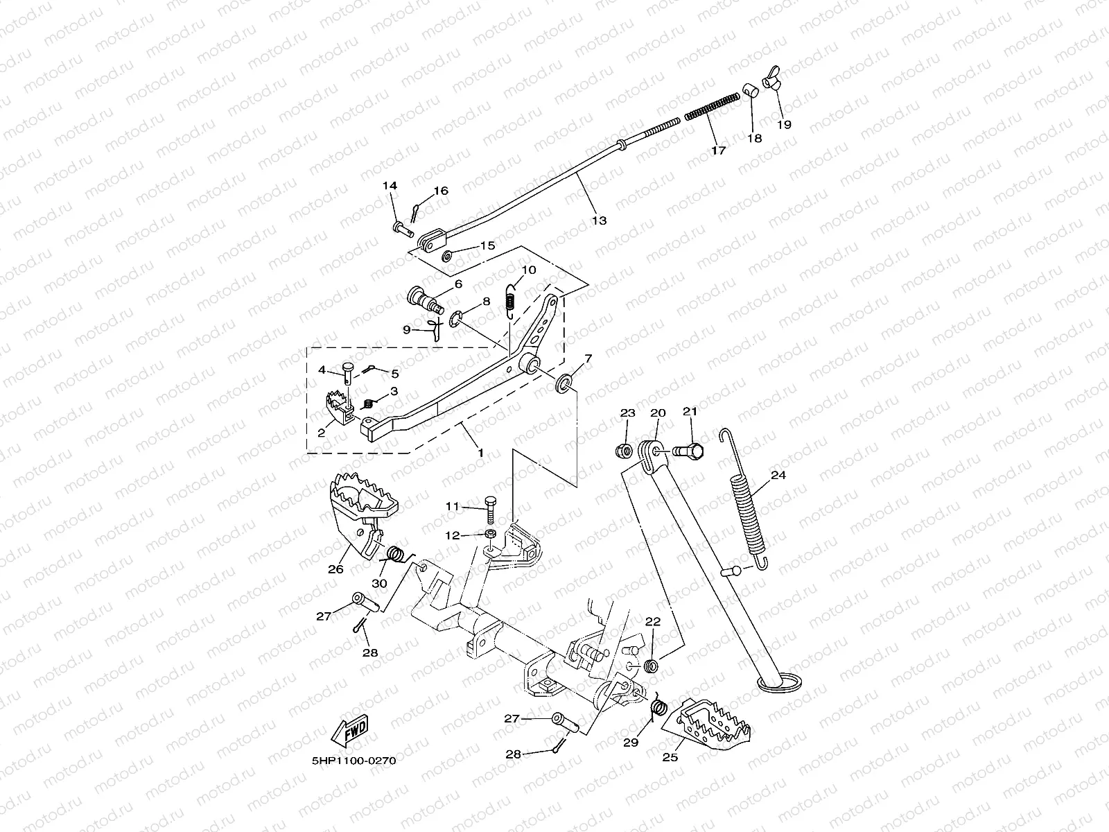 FIG. 33 STAND & FOOTREST