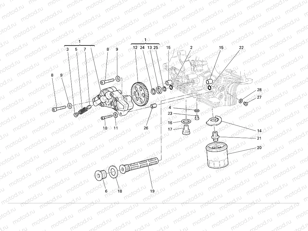 FILTERS AND OIL PUMP