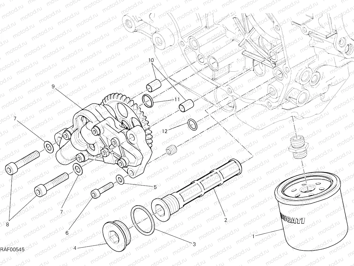 FILTERS AND OIL PUMP