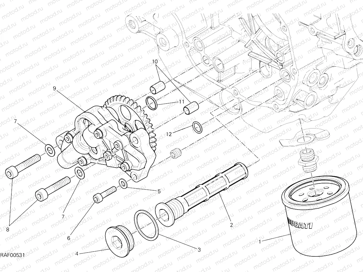 FILTERS AND OIL PUMP