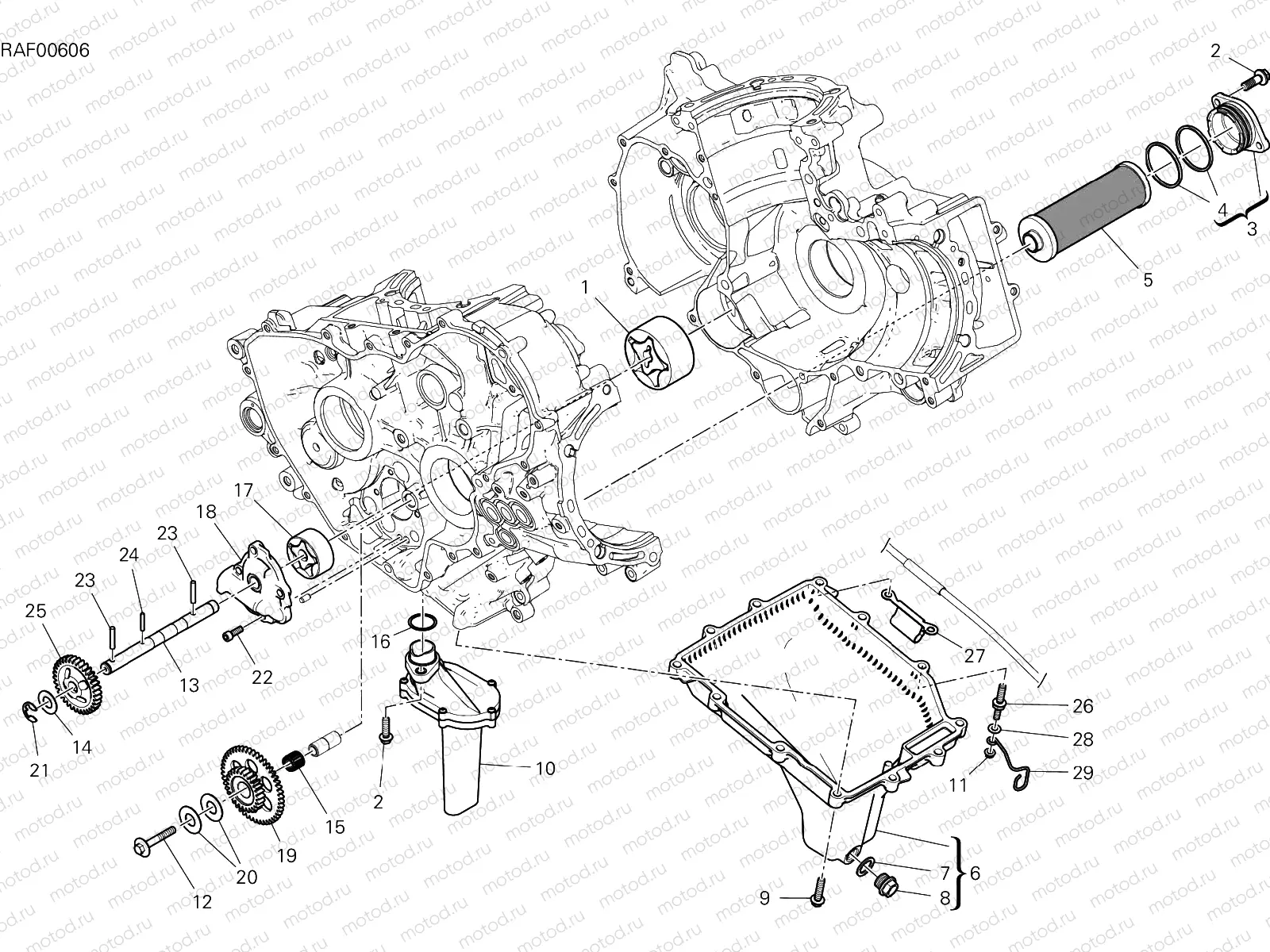 FILTERS AND OIL PUMP [MOD:1299R FE]