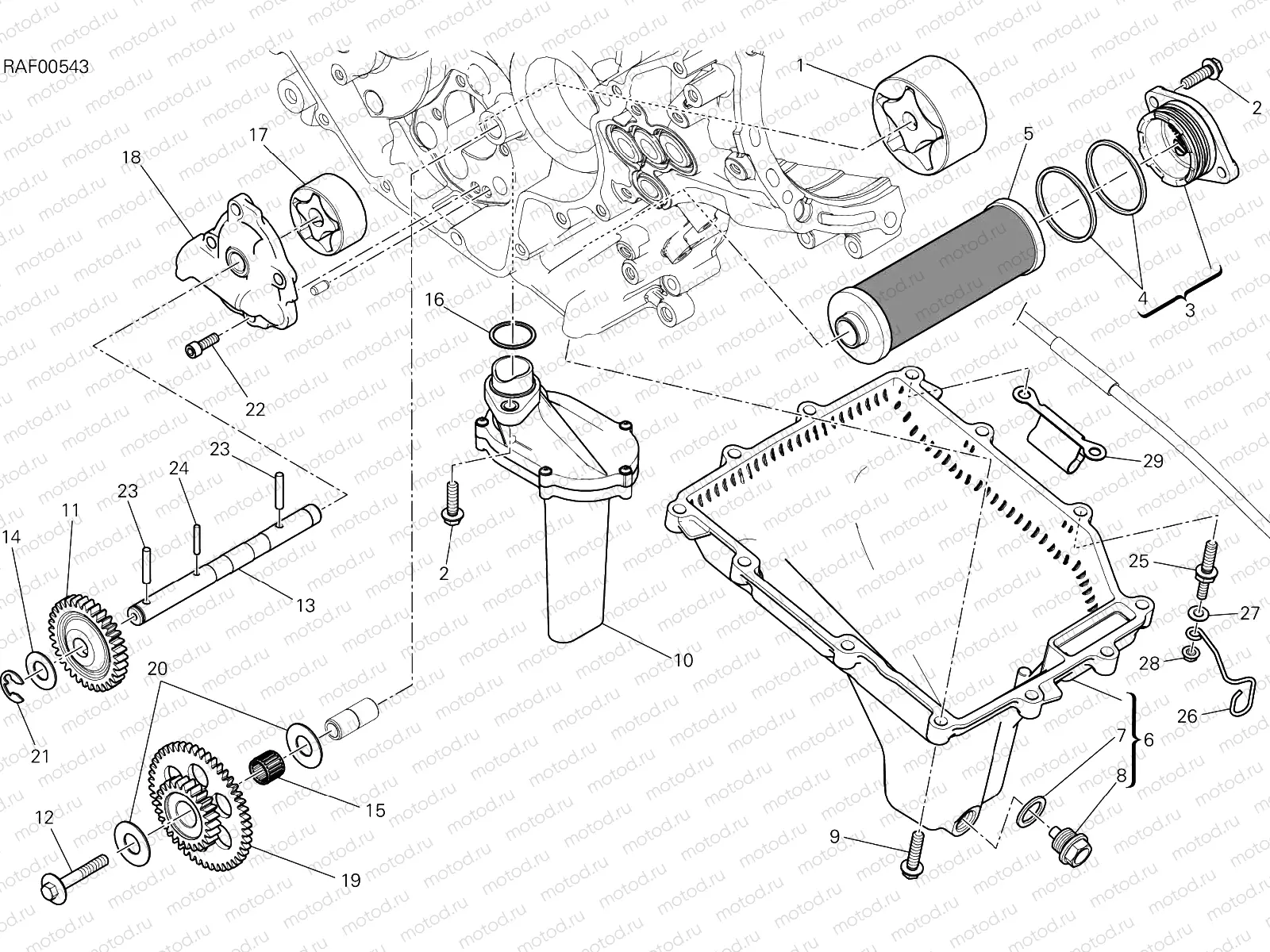 FILTERS AND OIL PUMP [MOD:1299;XST:JAP]