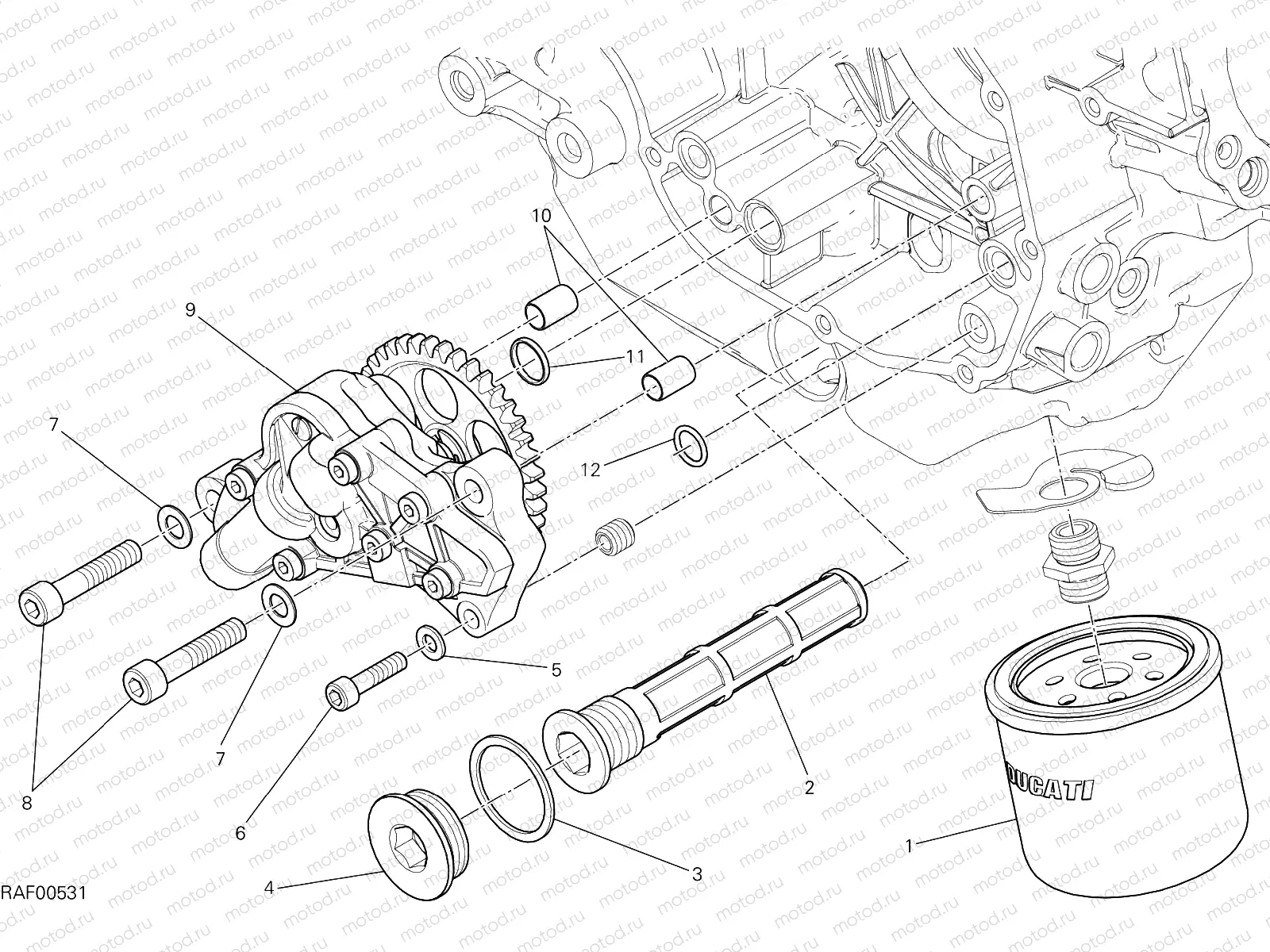FILTERS AND OIL PUMP [MOD:M 797]
