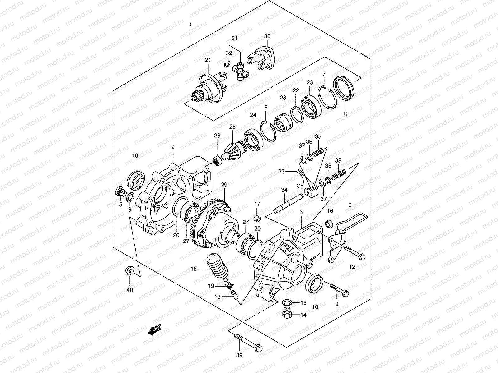 FINAL BEVEL GEAR (FRONT)