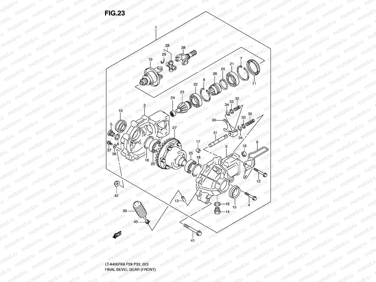 FINAL BEVEL GEAR (FRONT)