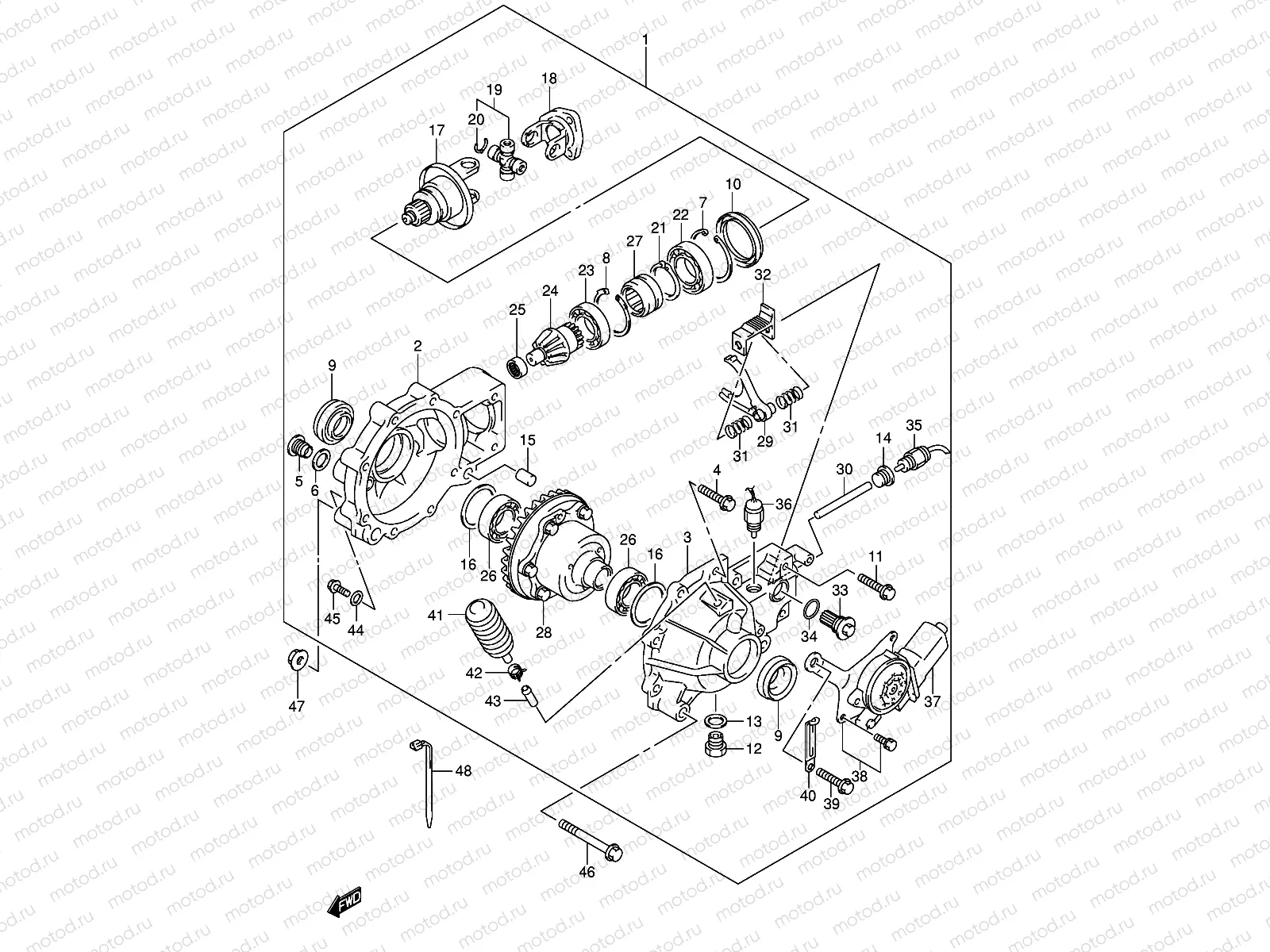 FINAL BEVEL GEAR (FRONT)(~'05/10)