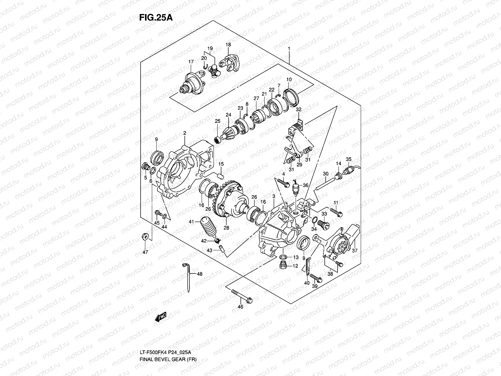 FINAL BEVEL GEAR (FRONT)(MODEL K7)